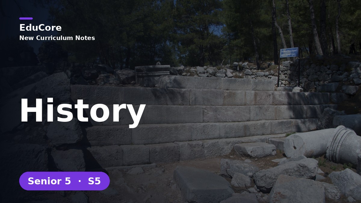 S5 History — A-Level Notes
